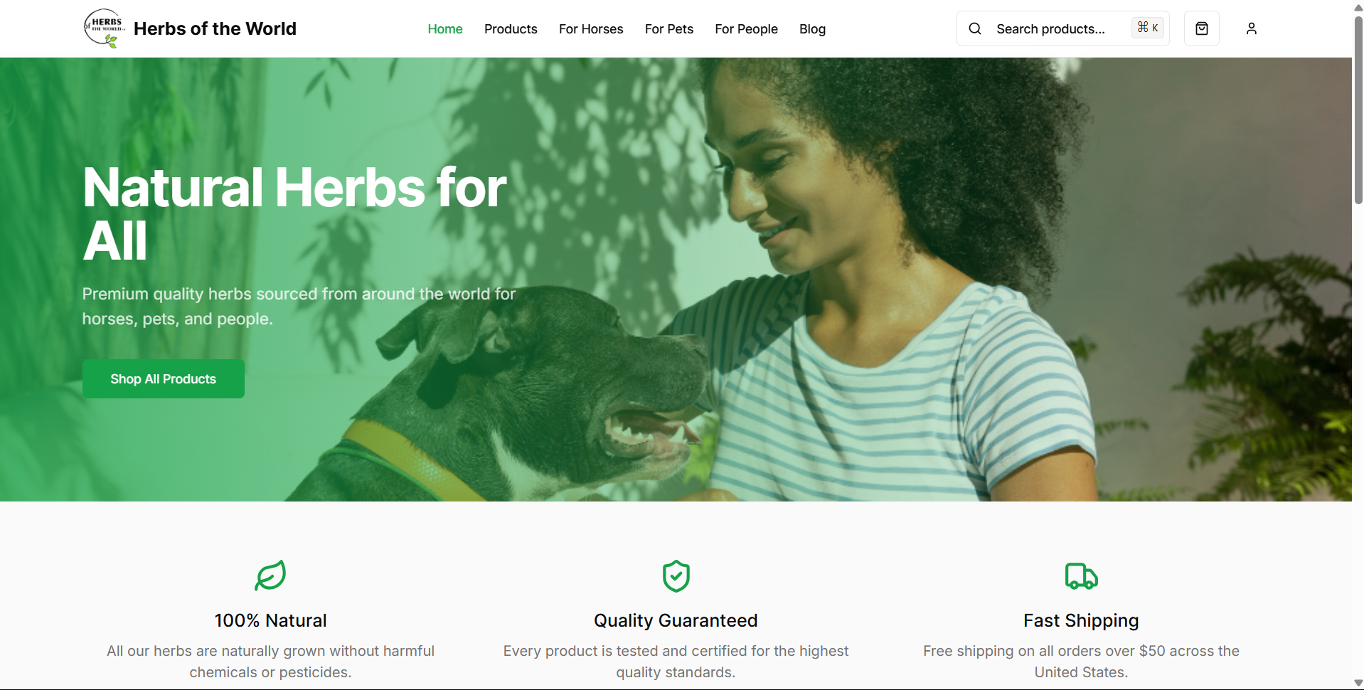 Herbs of the World Landing Page